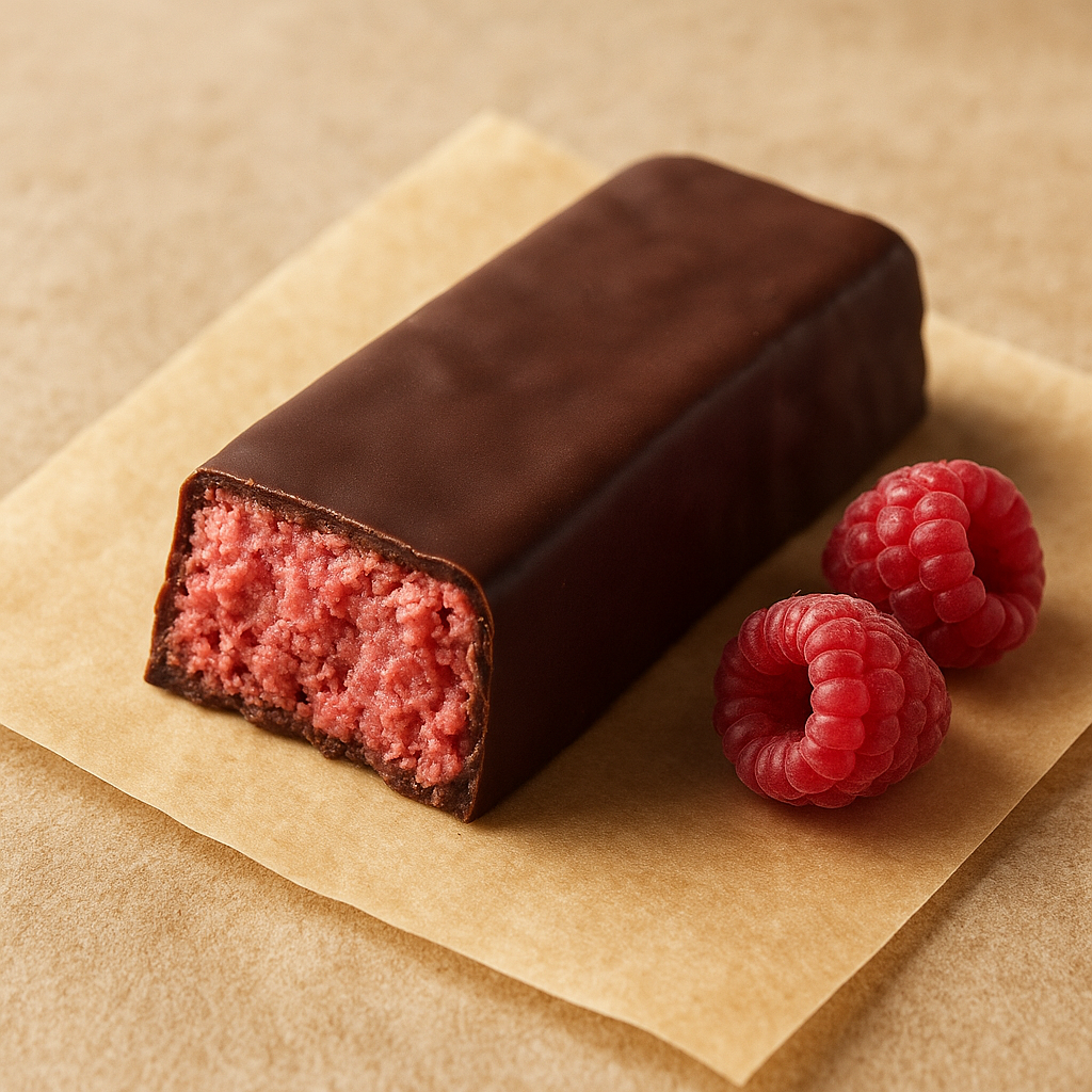 Raspberry and chocolate bar