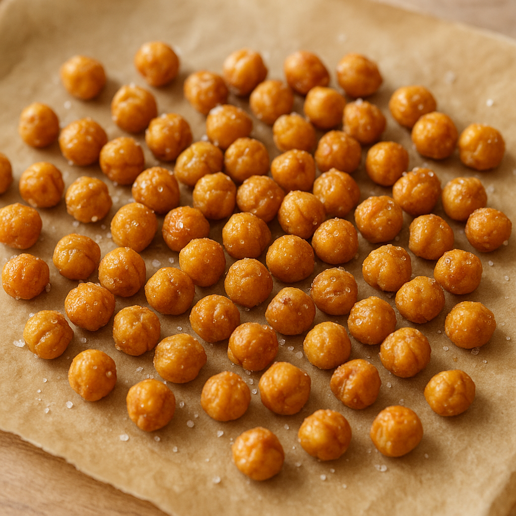 Roasted and salted chickpeas