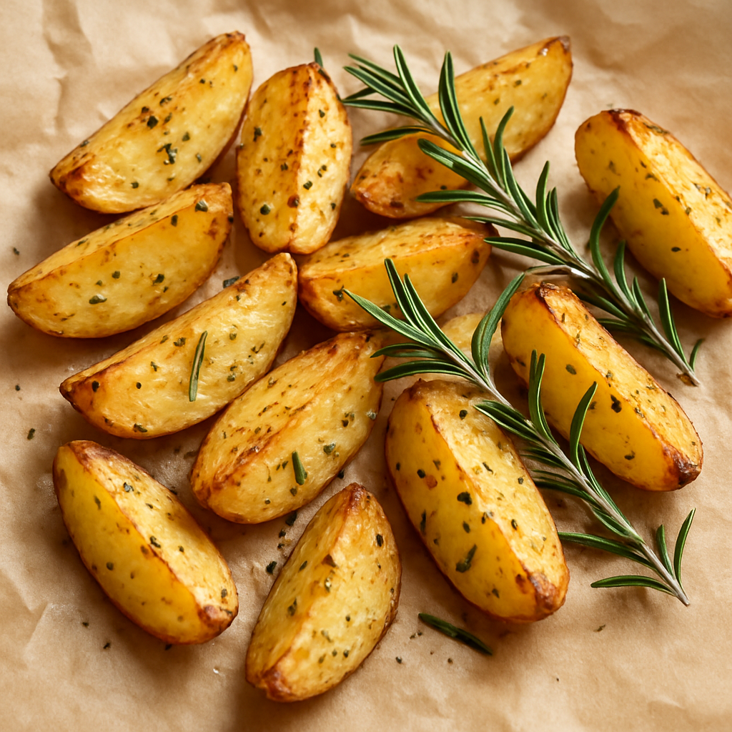 Frozen seasoned potato wedges