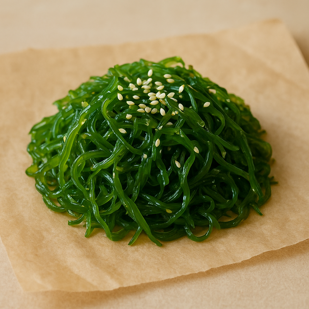 Prepared wakame seaweed salad