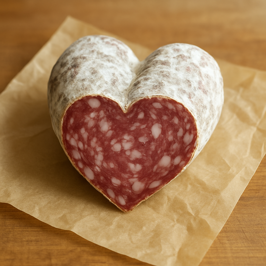 Sliced dry-cured sausage