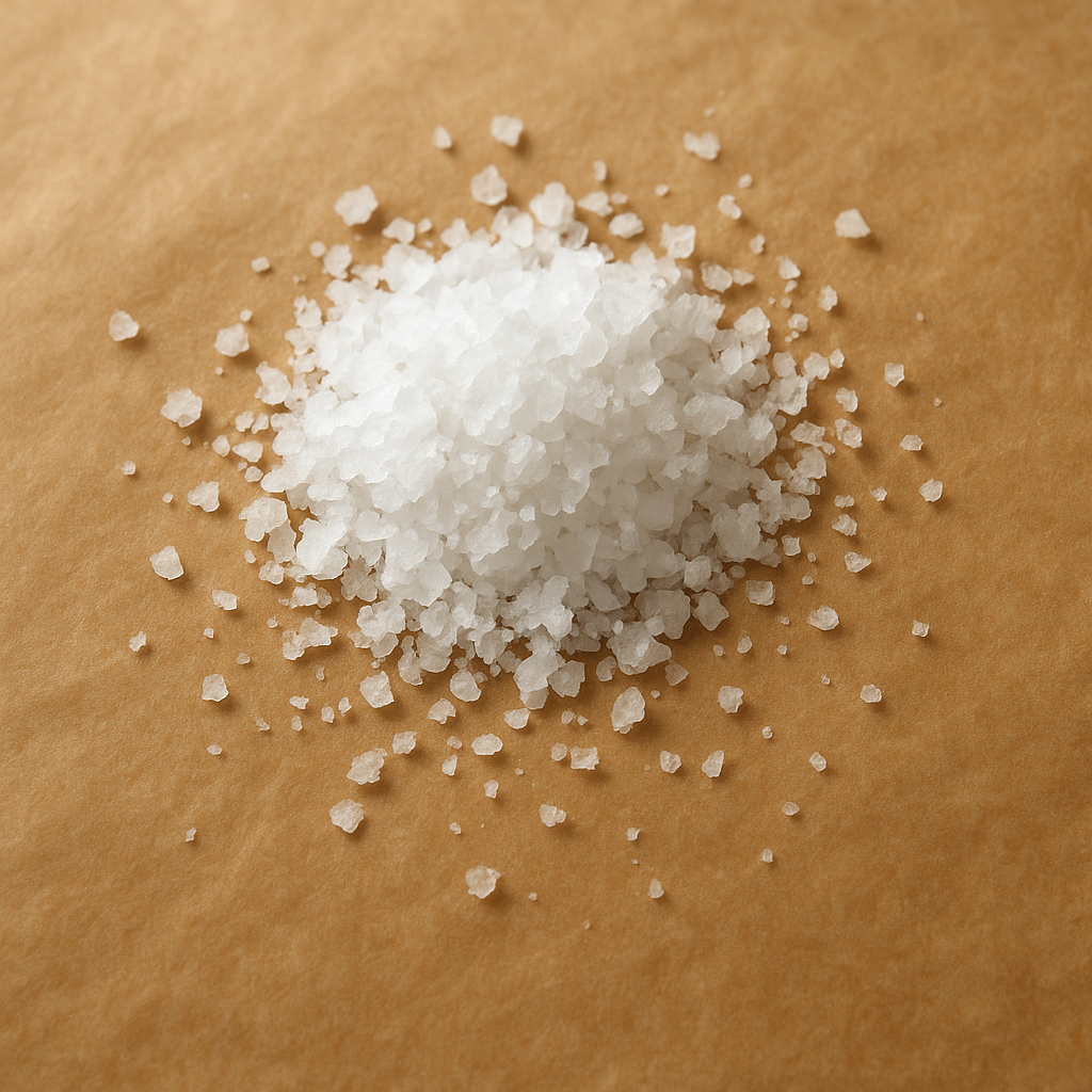 Flakes of sea salt