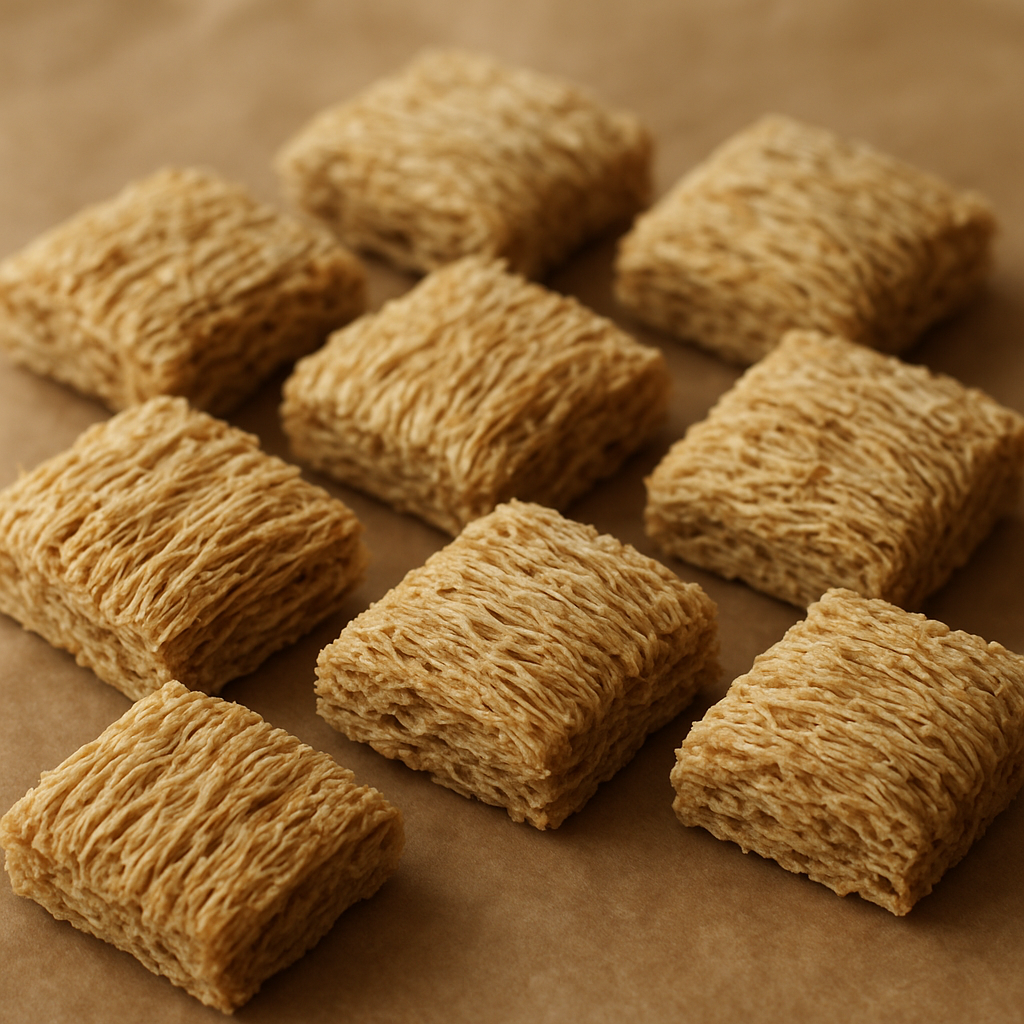 Whole grain shredded wheat biscuits