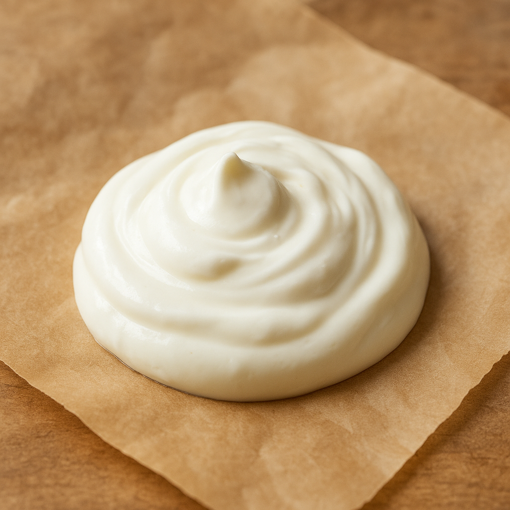 A container of sour cream