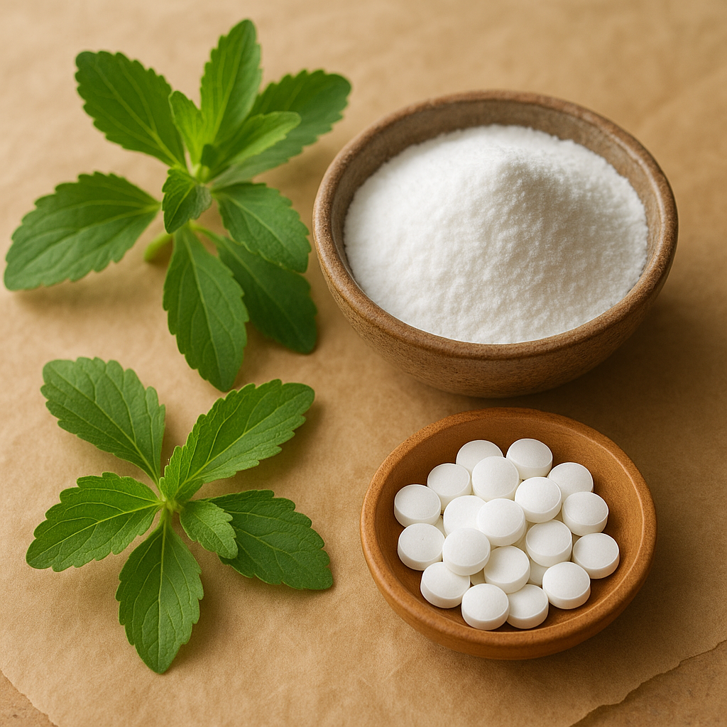 Stevia sweetener tablets