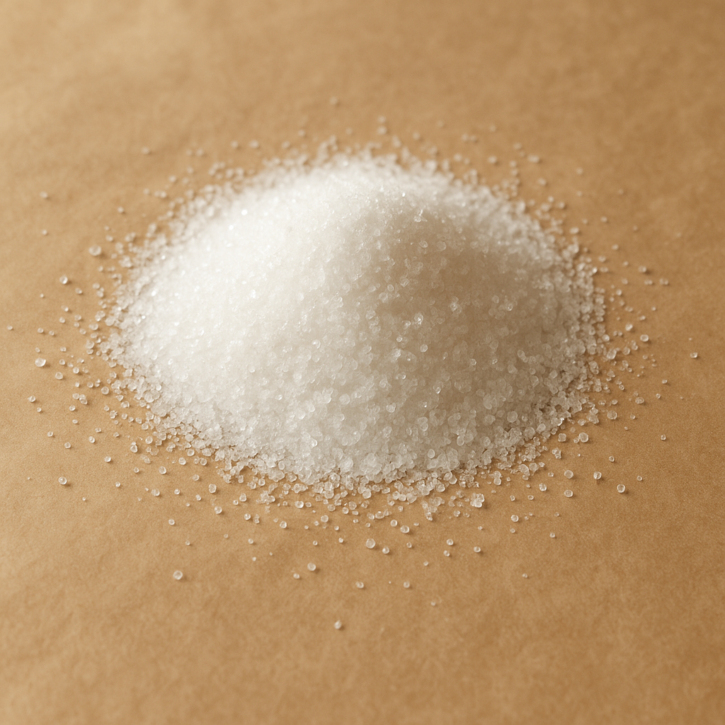 Fine white sugar crystals