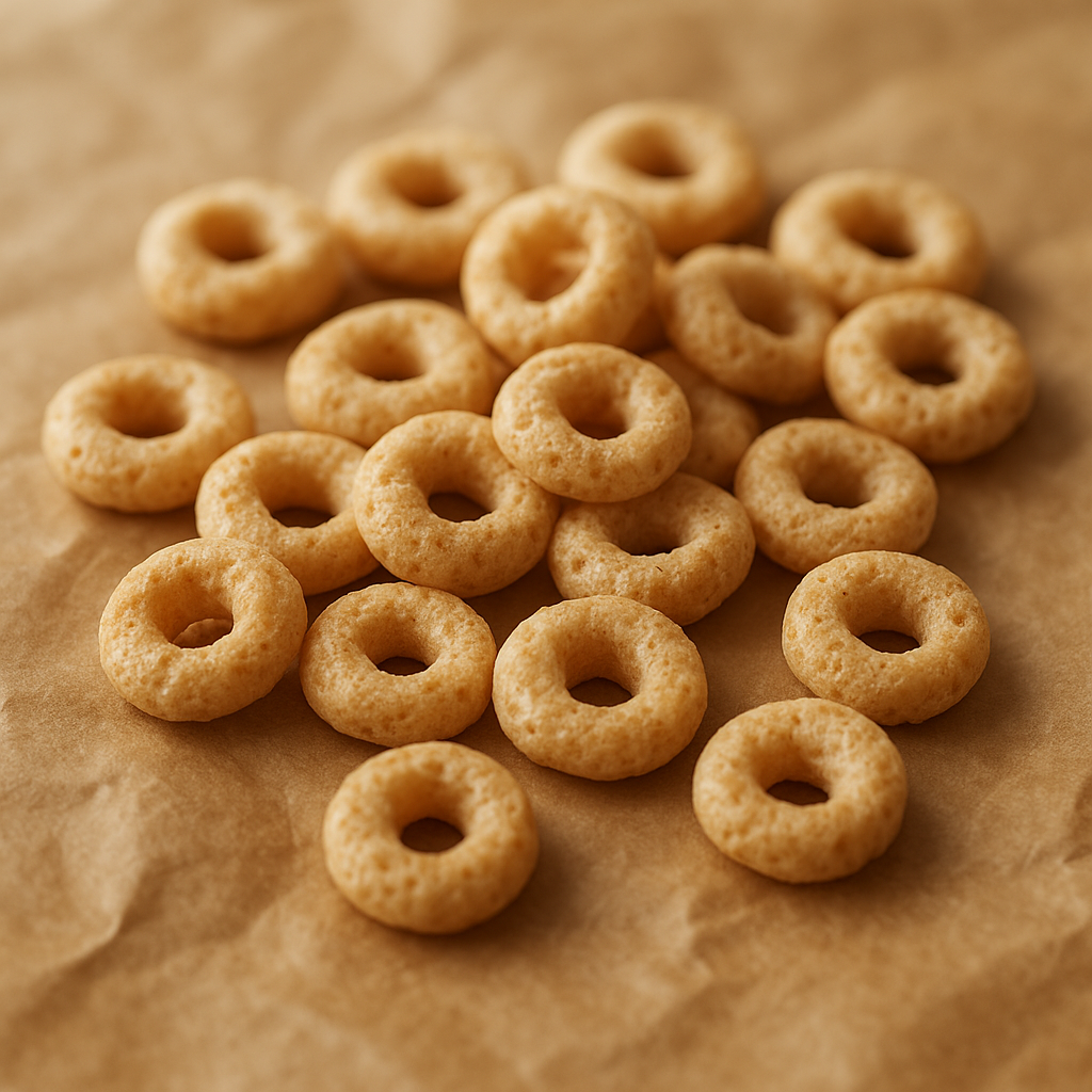 Oat breakfast cereal rings