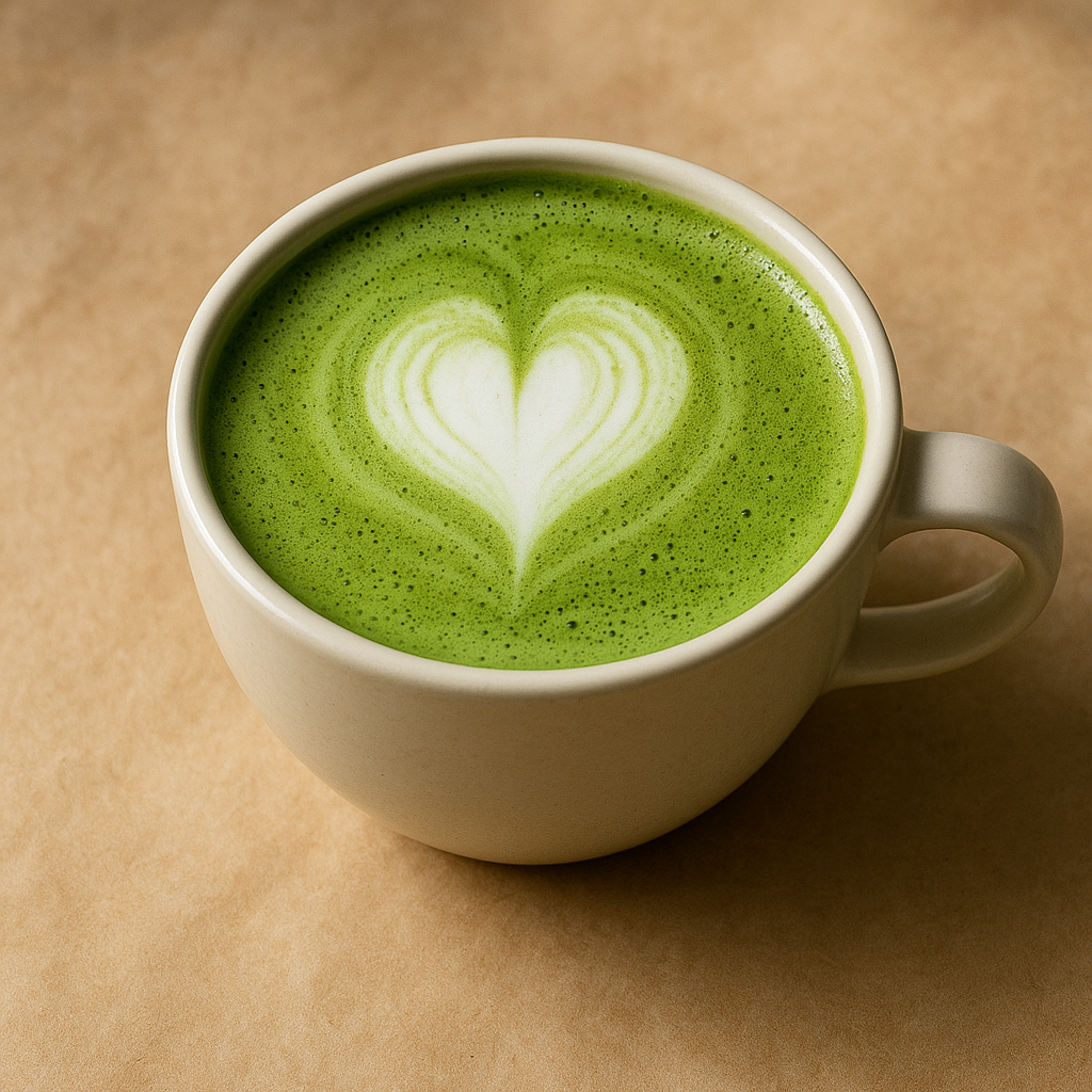 Powdered matcha latte mix