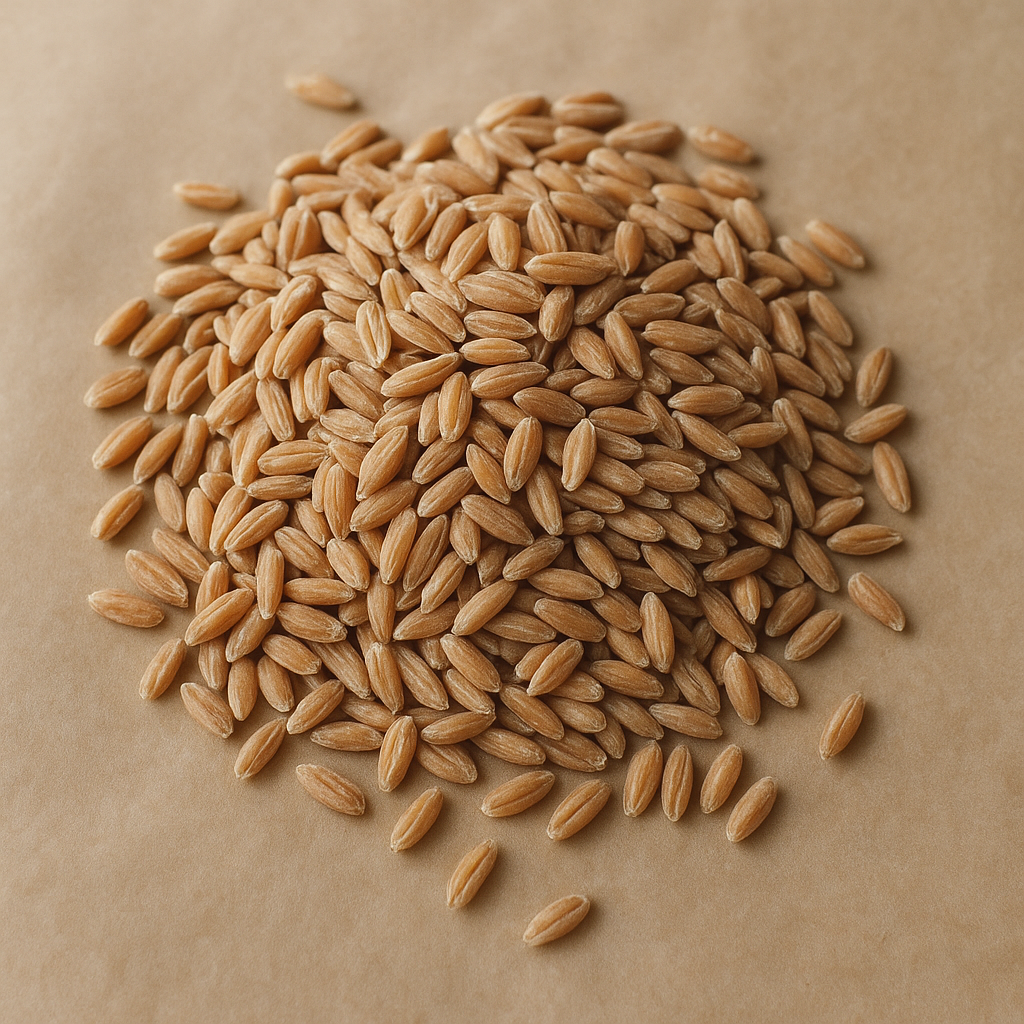 Wholemeal farro grains