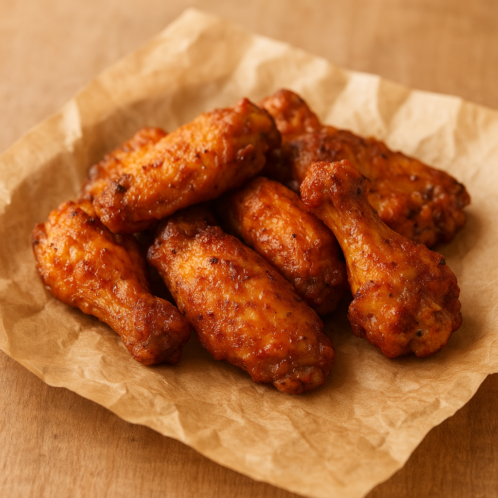 Raw chicken wings