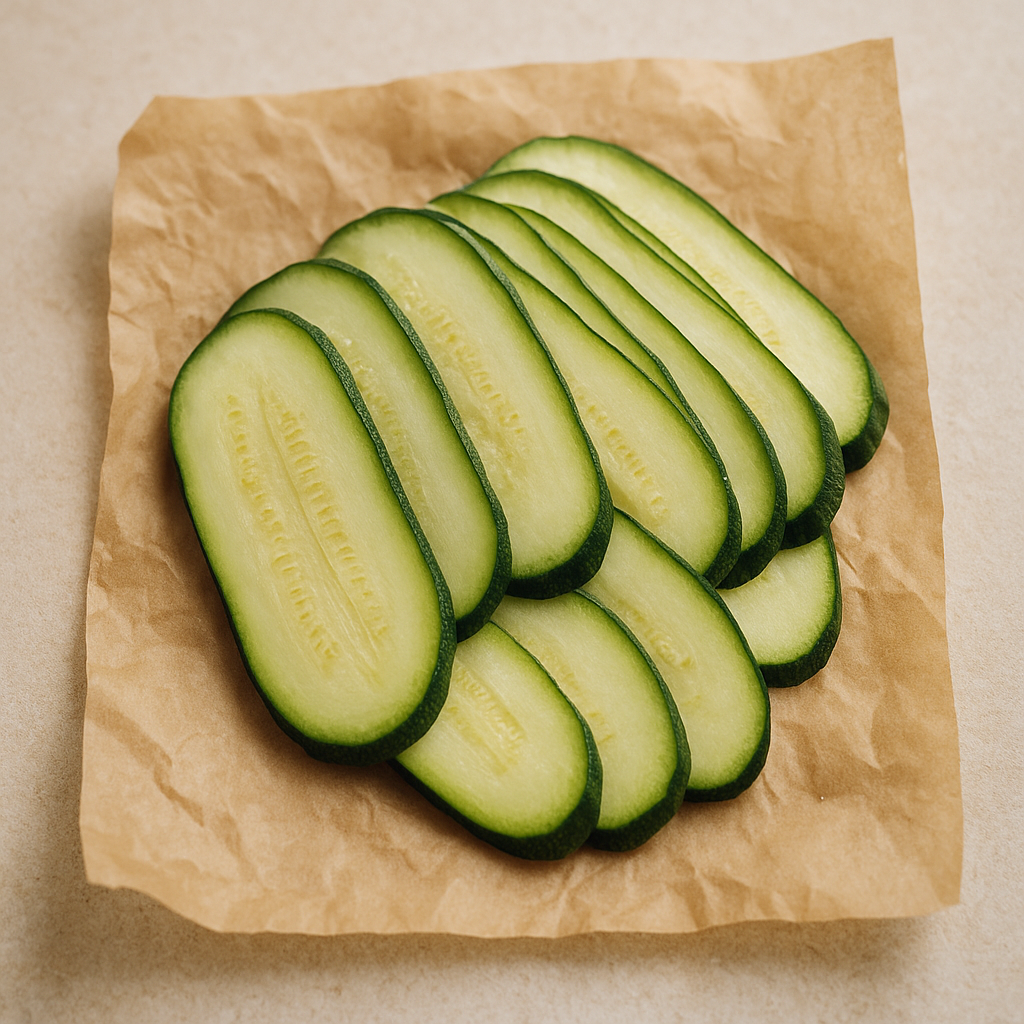 Shredded zucchini